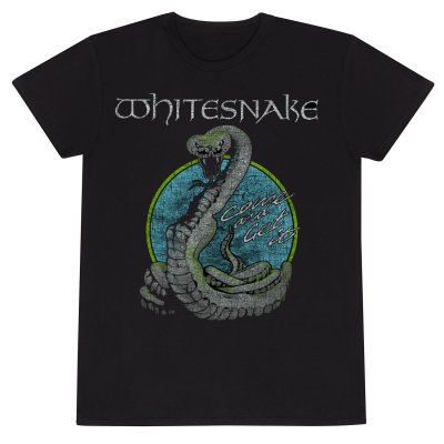 Whitesnake T-Shirt Schwarz Unisex Circle Snake