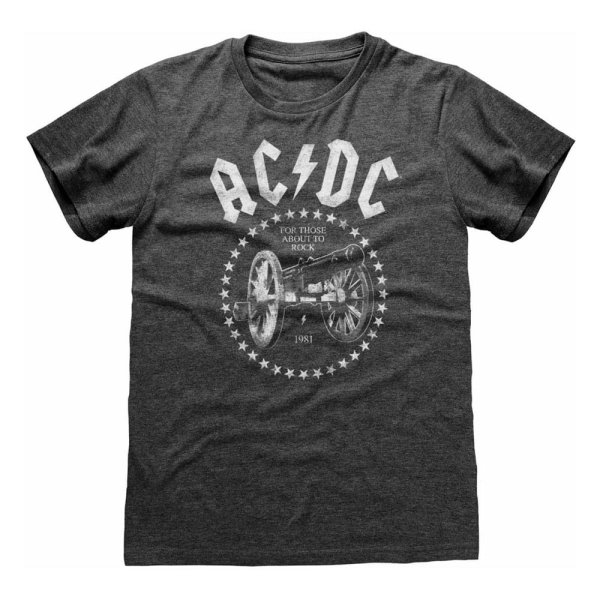 AC/DC T-Shirt Heidegrau Unisex Cannon