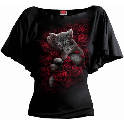 Spiral Frauenshirt Schwarz Bed of Roses Fitted T-Shirt