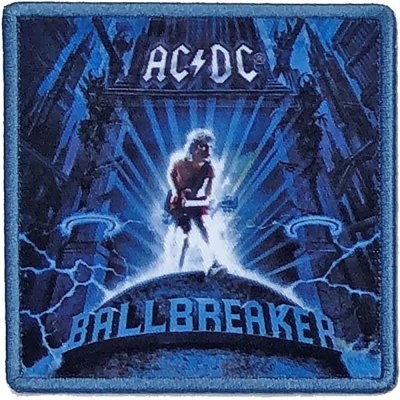 AC/DC Patch Schwarz Unisex Standard gedruckt Ballbreaker