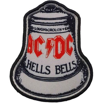 AC/DC Patch Weiß Unisex Standard gedruckt Hells...