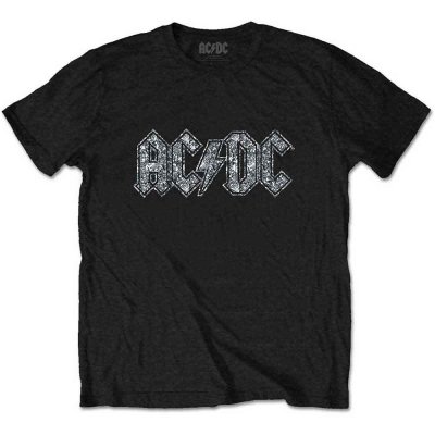 AC/DC Kindershirt Schwarz Unisex Logo (Embellished)