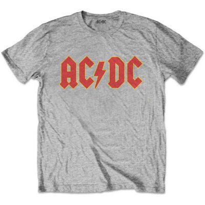 AC/DC Kindershirt Heidegrau Unisex Logo