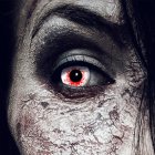 Kontaktlinsen Bloodshot 3 Monate Halloween Zombie Vampir