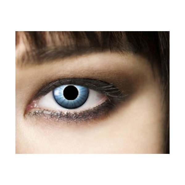 Farbig Blau Kontaktlinsen 3 Monate Electro Blue Halloween Zombie Vampir