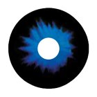 Kontaktlinsen Sclera Blue Demon 6 Monate, 22mm