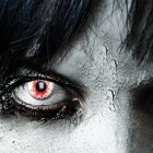 KOH-Zombieset mit BloodShot-Kontaktlinsen+Latexmilch mit Schwamm+Kunstblut