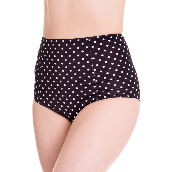 Hellbunny Bikini Pant black Dots XS