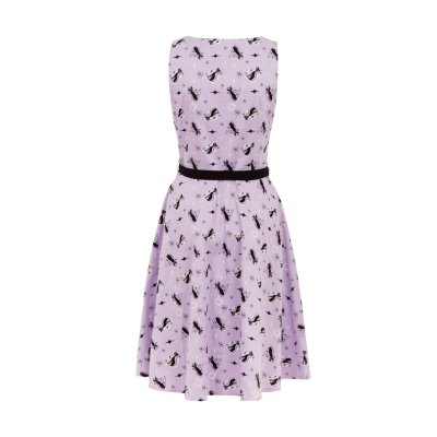 Voodoo Vixen Kleid Lavender Kitty XL