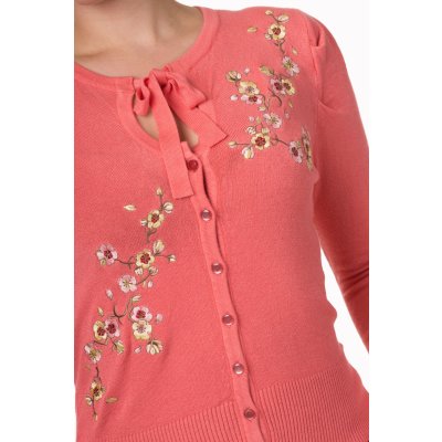 Banned Last Dance Cardigan Coral S