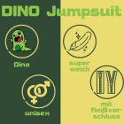 Jumpsuit Onesie Overall Schlafanzug Dino XL
