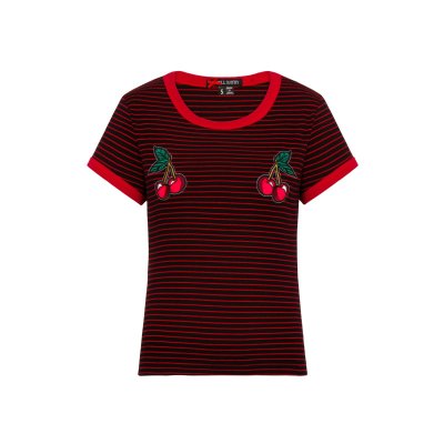 Hell Bunny Elli Top red/blk
