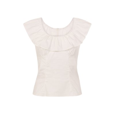 Hell Bunny Rio Top Ivory XL