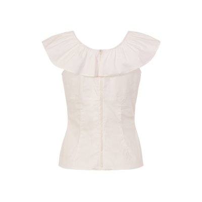 Hell Bunny Rio Top Ivory XL