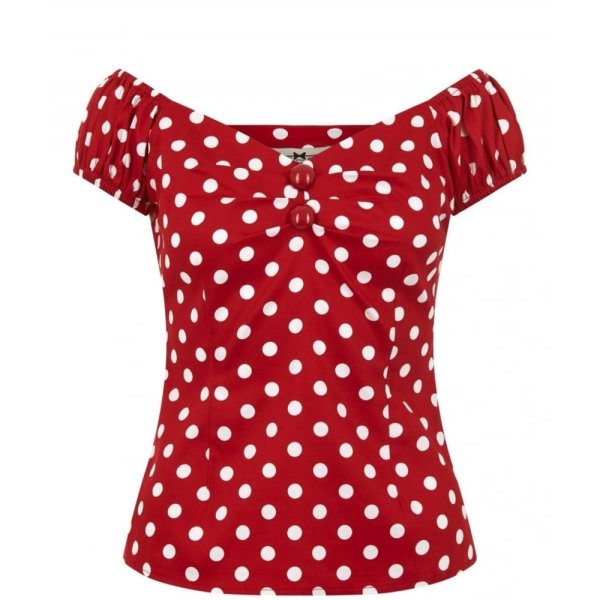 Collectif Dolores Polka Top Rot