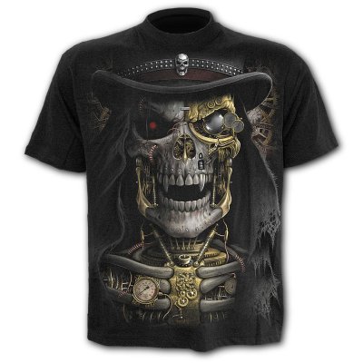 Spiral Steampunk Reaper T-Shirt L