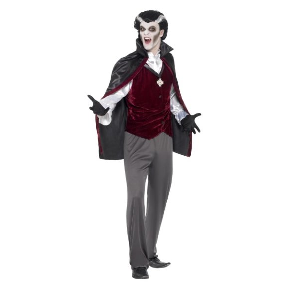 Smiffys Vampire Costume schwarz rot XL