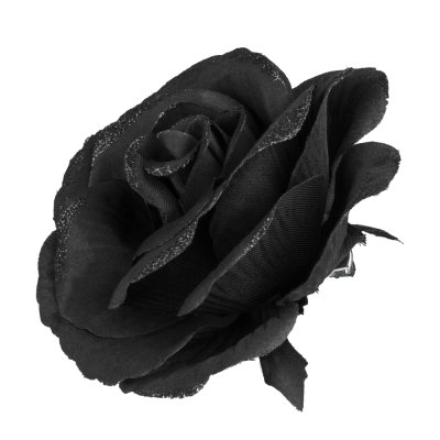 Schwarze Haar-Rose