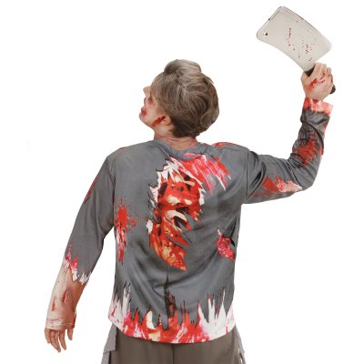Blutiges Zombie Longsleeve-Kostüm