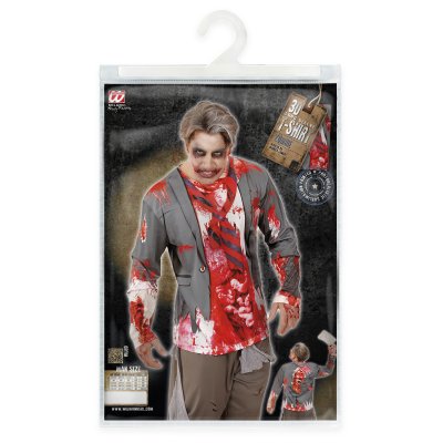 Blutiges Zombie Longsleeve-Kostüm M/L
