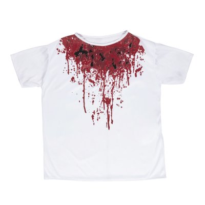 Kinder-Shirt blutverschmiert