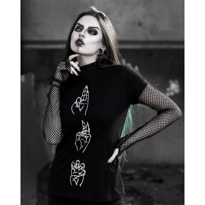 Longsleeve S Casting Hands Tee with Mesh Sleeves
