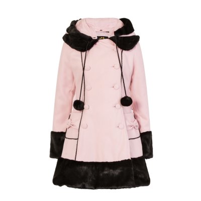 Mantel S Sarah Jane Coat rosa schwarz
