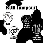 Jumpsuit Onesie Overall Schlafanzug Kuh L