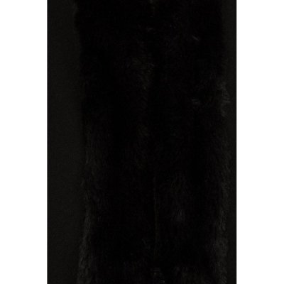 Bolero mit Kunstfell XL schwarz