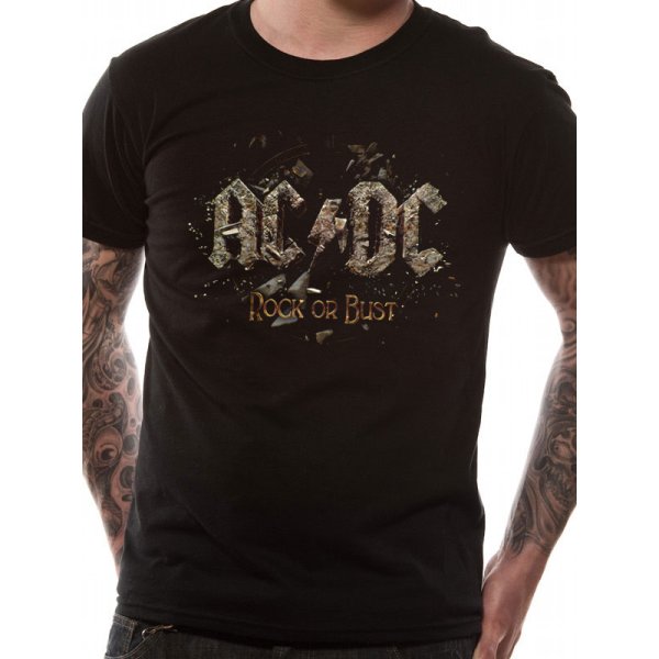 AC/DC Shirt S Rock or Bust schwarz