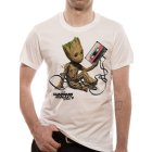 Guardians of the Galaxy Vol.2 Shirt XXL Groot and Tape weiß