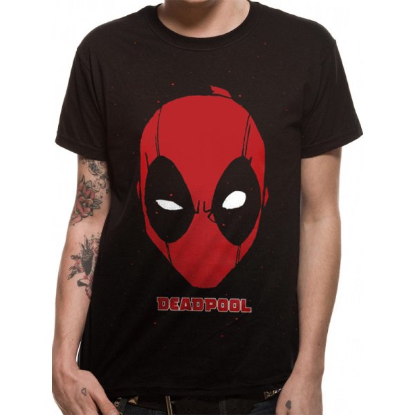 Deadpool Shirt XL Portrait schwarz