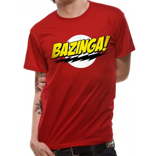Big Bang Theory Shirt XXL Bazinga rot