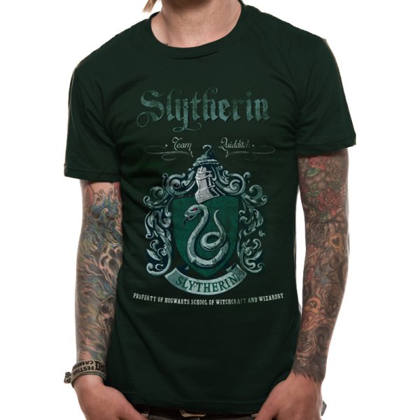 Harry Potter Shirt XL Slytherin Quidditch grün