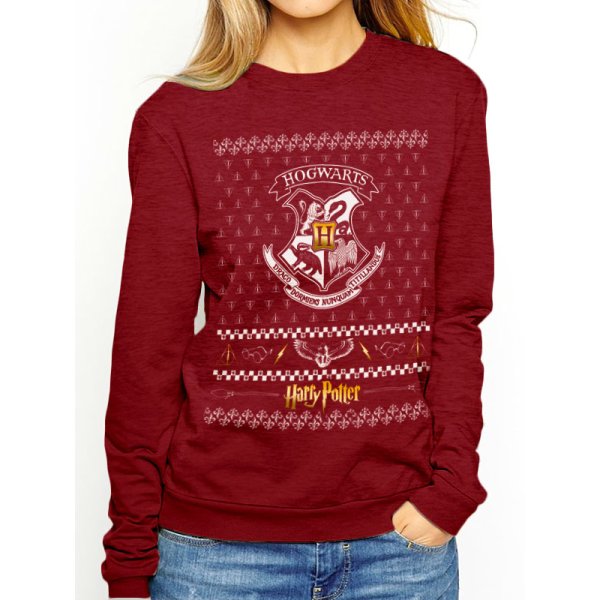 Harry Potter Pullover  Xmas Crest rot