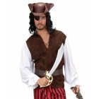 Kostüm Piratenhemd mit Weste weiß braun