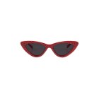 Sonnenbrille Retro Lucille Cateye rot schwarz