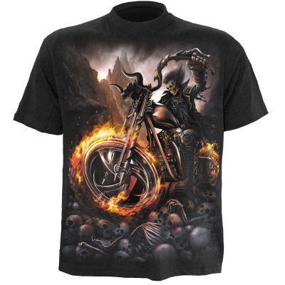 T-Shirt Wheels of Fire  schwarz bunt