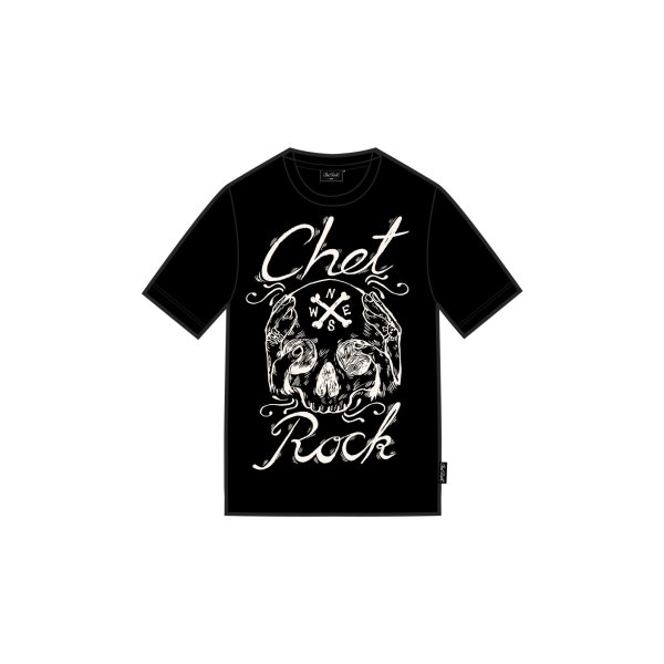 T-Shirt Chet Rock Skull L schwarz weiß
