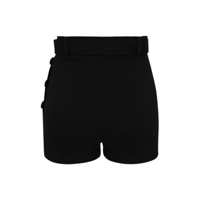 Collectif Gertrude Plain Shorts XL schwarz
