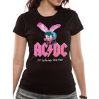 AC/DC Shirt L fly on the wall schwarz pink