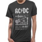 AC/DC Shirt  sig in concert grau-schwarz