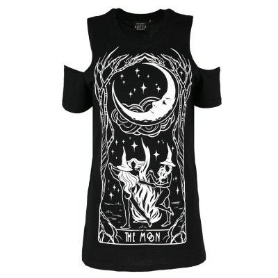 Restyle schulterfreies Shirt Witches Chant