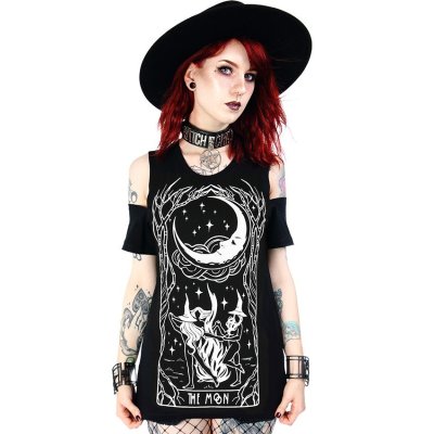 Restyle schulterfreies Shirt XS Witches Chant