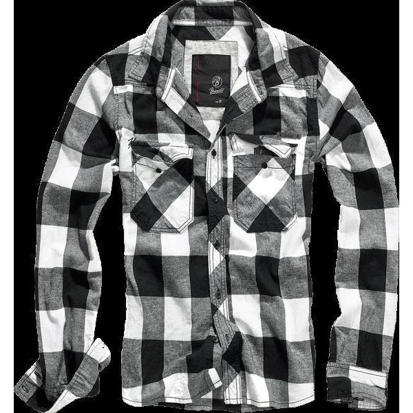 Brandit Checker Hemd schwarz weiß 2XL
