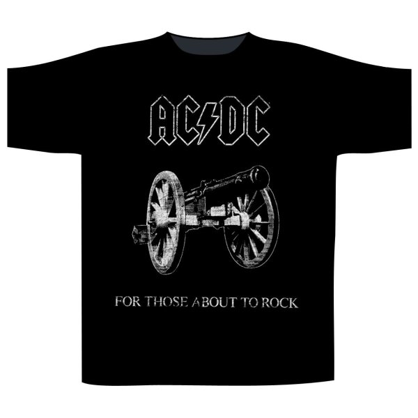 AC/DC Shirt XXL for those about to rock schwarz weiß