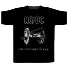 AC/DC Shirt XXL for those about to rock schwarz weiß