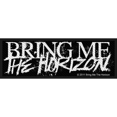 Bring me the horizon Patch Horror Logo schwarz weiß