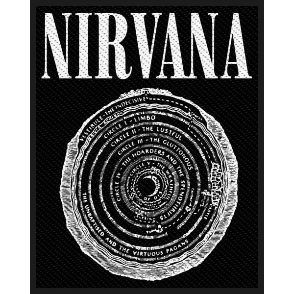 Nirvana Patch "Vestibule" schwarz weiß