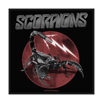 Scorpions Patch Jack schwarz rot silber